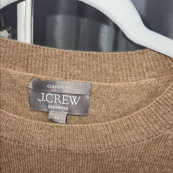 J. Crew Cashmere Camel Knit Sweater Classic Fit - Picture 2 of 2